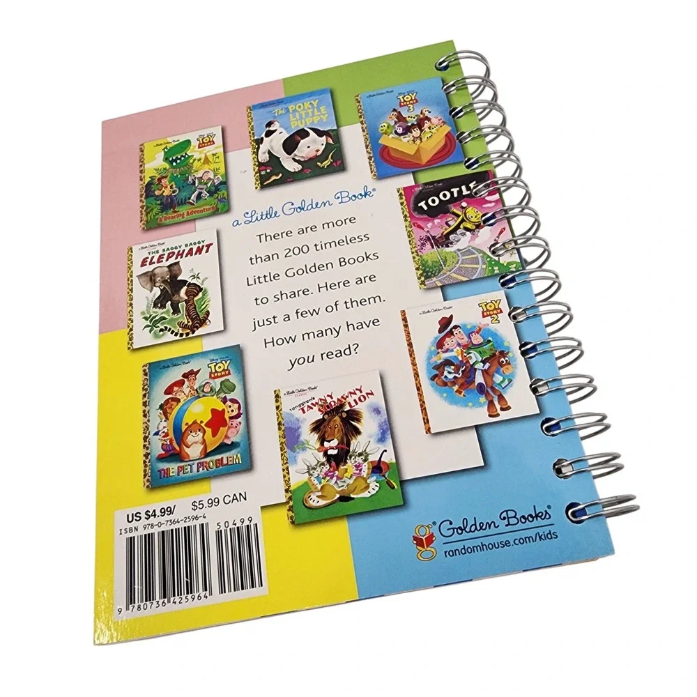 Disney Pixar‎ Toy Story Little Golden Book Spiral Notebook Journal Scrapbook
